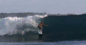 surfing Mentawai left